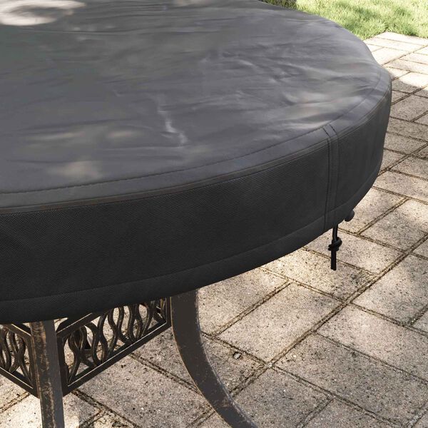 vidaXL Outdoor Table Cover Black 72 x 72 x 10 cm 420D Oxford Fbric
