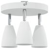 vidaXL Ceiling Spotlight with Spotlights White 19 x 19 x 14.5 cm Metal