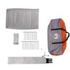 vidaXL Family Tent Tipi 12-Person Grey and Orange Waterproof