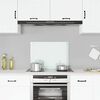 vidaXL Kitchen Backsplash Milk 70 x 50 cm Tempered Glass