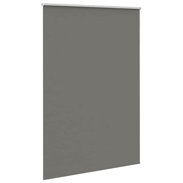 vidaXL Roller Blind Blackout Grey 155x230 cm Fabric Width 151.6 cm Polyester