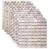 vidaXL Mosaic Tiles Cream 30 x 30 cm Marble