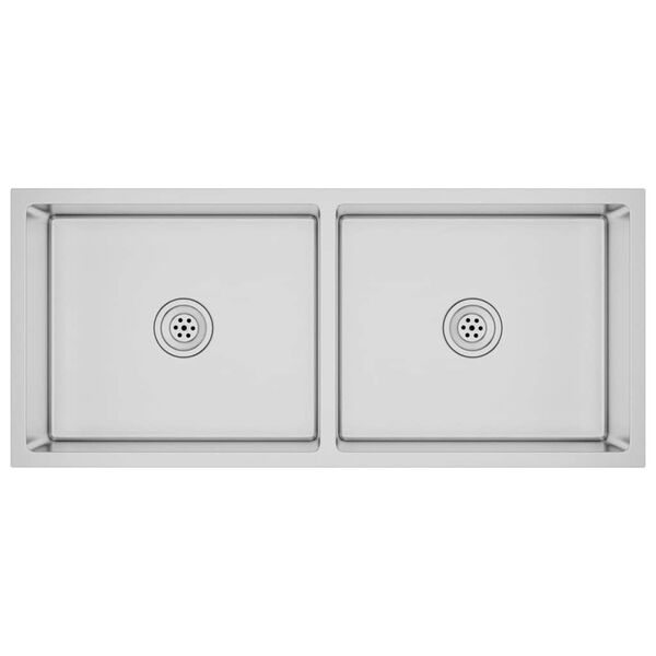 vidaXL Handmade Kitchen Sink Stainless Steel