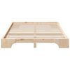 vidaXL Bed Frame Brown 140 x 220 cm Solid Pine Wood