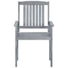 vidaXL Garden Chairs 2 pcs Grey Solid Acacia Wood
