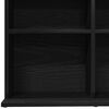 vidaXL CD Cabinet Black Oak 100x23x89.5 cm Engineered Wood