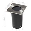 vidaXL Outdoor Ground Lights 3 pcs Square