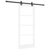 vidaXL Sliding Door ORKDAL 86 x 198.5 cm Solid Pine Wood and Glass