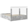 vidaXL Bed Frame Concrete Grey 150 x 200 cm Engineered Wood