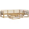 vidaXL Outdoor Sofa Set 5 pcs White 79 x 79 x 37 cm Solid Acacia Wood