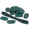 Nature 27 Piece Garden Screen Fastening Set Green