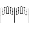 vidaXL Metal Replace Headboard Black 160 cm
