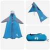 vidaXL 2-in-1 Rain Poncho with Hood Blue 262 x 126 x 130 cm