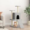vidaXL Cat Tree with Sisal Scratching Posts Light Grey 110 cm