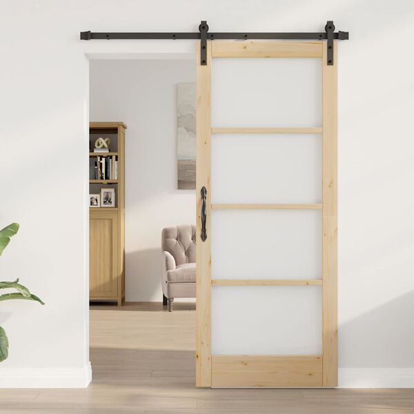 vidaXL Sliding Door ORKDAL Natural 83 x 202 cm