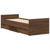 vidaXL Bed Frame without Mattress Brown Oak 90x190 cm Single