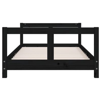 vidaXL Kids Bed Frame Black 80x160 cm Solid Wood Pine