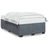 vidaXL Bed Frame without Mattress Dark Grey&nbsp;Double Velvet