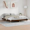 vidaXL Bed Frame without Mattress Brown Oak 150x200 cm King Size Engineered Wood
