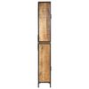 vidaXL Bathroom Cabinet 40x27x180 cm Iron and Solid Wood Mango