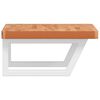 vidaXL Basin Shelf Wall Mounted Steel and Solid Wood Beech