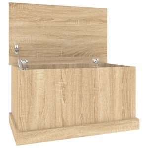 vidaXL Storage Box Sonoma Oak 70x40x38 cm Engineered Wood