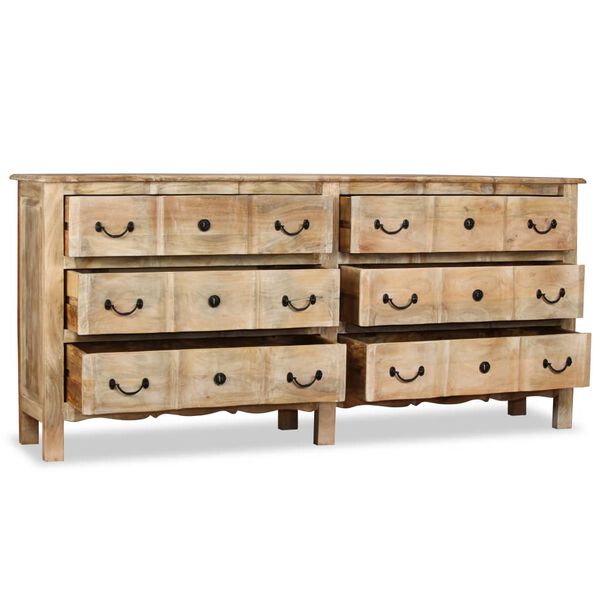 vidaXL Sideboard Solid Mango Wood 200x40x90 cm