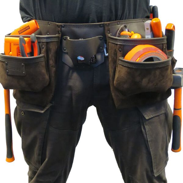 Toolpack Double-pouch Pro Tool Belt Capital Brown