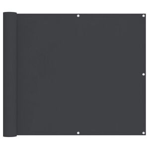 vidaXL Balcony Screen Black 100 x 500 cm Oxford Fabric