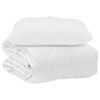 vidaXL Duvet with Pillow 2 pcs White Microfiber