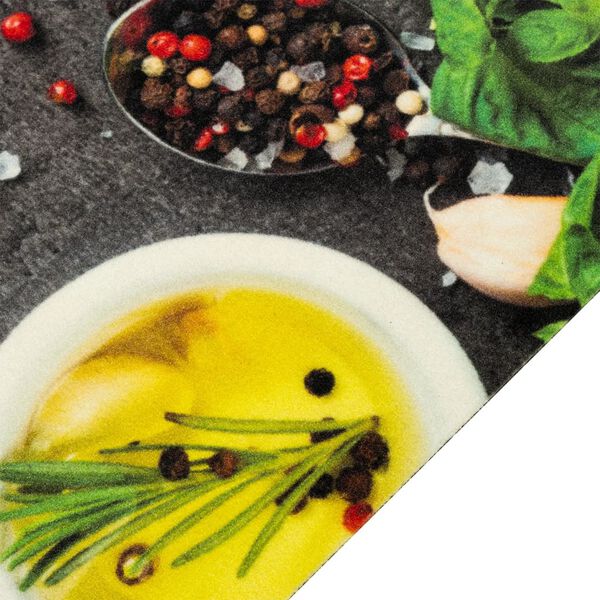 vidaXL Kitchen Rug Washable Spices 45x150 cm Velvet