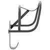 vidaXL Bridle Rack Wall Mounted Black Iron