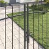 vidaXL Garden Gate with Lock Grey 200 x 300 cm Steel
