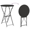 vidaXL Bistro Table Folding Anthracite Ø50x71 cm Powder-coated Steel