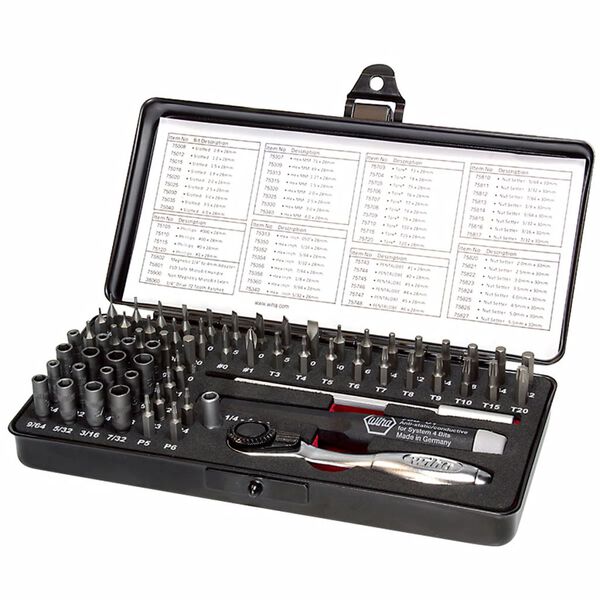 Wiha 64 Piece Ratchet and Micro-Bit Set 39971