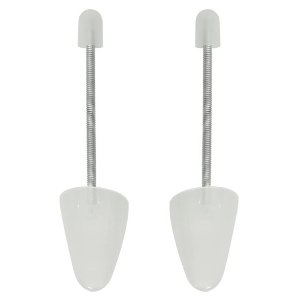 vidaXL Shoe Trees 5 Pairs White EU 38-44 Plastic