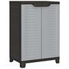 vidaXL Cabinet | Grey | Plastic | Compact | Cabinet | Rectangular | Modern