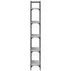 vidaXL Bookshelf Grey Sonoma 155.5x24x166.5 cm Engineered Wood