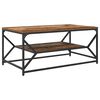 vidaXL Coffee Table Old Wood 90 x 50 x 40 cm Engineered Wood and Steel