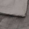 vidaXL Weighted Blanket with Cover Grey 150x200 cm 7 kg Fabric
