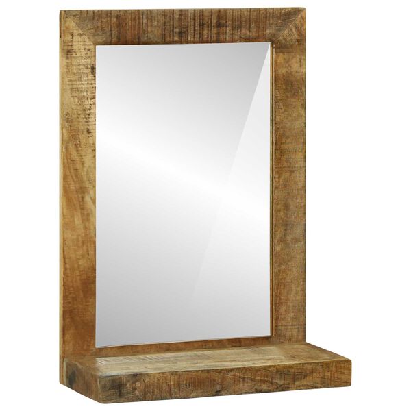 vidaXL Bathroom Mirror Brown 50 x 22 x 70 cm Solid Mango Wood