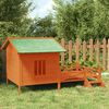 vidaXL Dog Kennel Brown 159x120x88.5 cm Solid Wood Pine