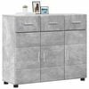 vidaXL Sideboard with Shelf FLORIN Concrete Grey 88.5 x 30.5 x 73 cm