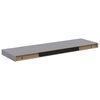 vidaXL Floating Wall Shelves 2 pcs Grey 80x23,5x3,8 cm MDF