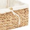 vidaXL Storage Baskets 3 pcs Natural 40 x 30 x 18 cm Water hyacinth