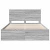 vidaXL Bed Frame Grey Sonoma 150 x 200 cm Solid Pine Wood