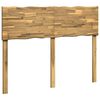vidaXL Live Edge Headboard ROSTOCK White 150 cm Solid Acacia Wood