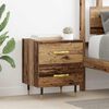vidaXL Bedside Cabinet Old Wood 40 x 35 x 47.5 cm Engineered Wood