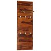 vidaXL Coat Rack Solid Acacia Wood 118x40 cm