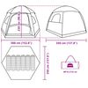 vidaXL Family Tent Igloo 6-Person Blue Waterproof